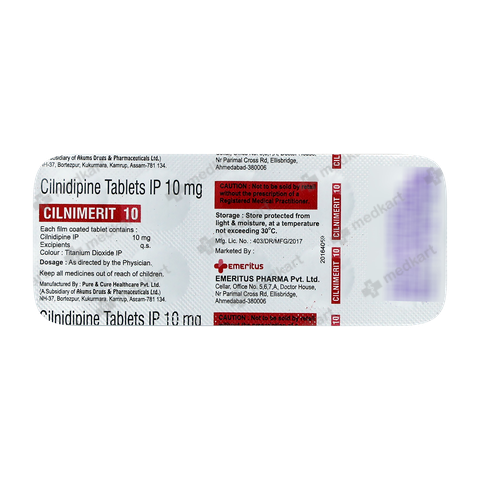 CILNIMERIT 10MG TABLET 10'S