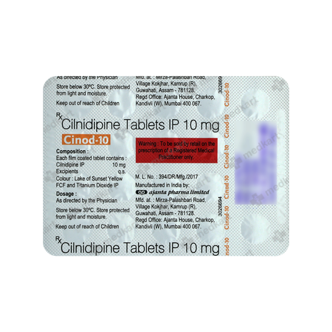 CINOD 10MG TABLET 20'S