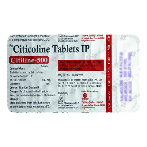 CITILIINE 500MG TABLET  