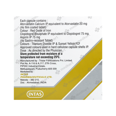 CLAVIX GOLD 20MG CAPSULE 15'S blister pack showing capsules