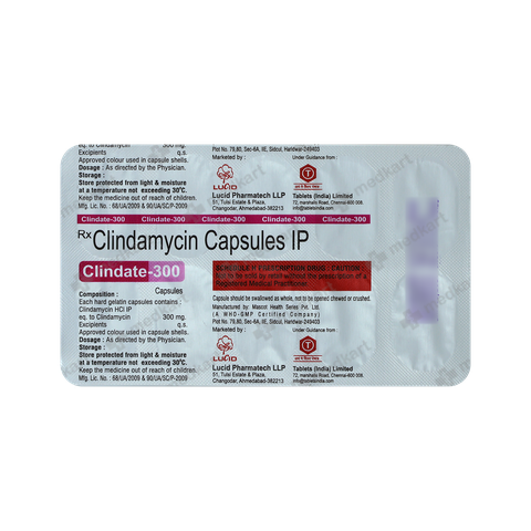 CLINDATE 300MG CAPSULE 10'S