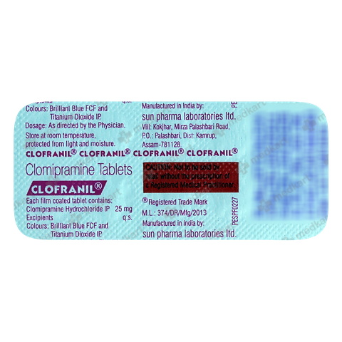 CLOFRANIL 25MG TABLET 10'S