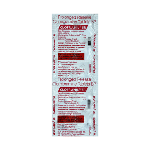 CLOFRANIL SR TABLET 10'S