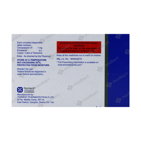 CLONOTRIL 1MG TABLET 15'S