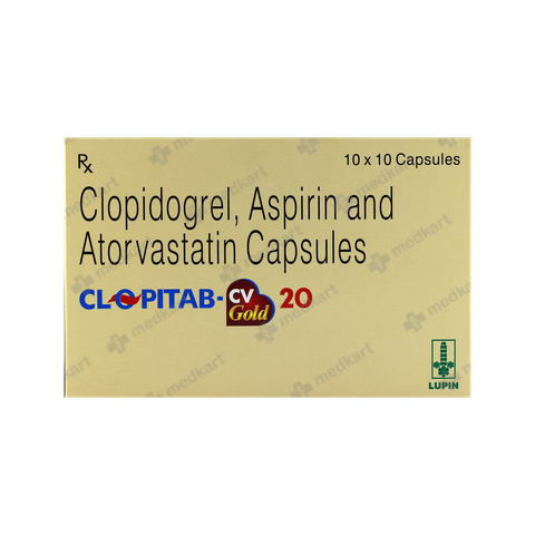 CLOPITAB CV GOLD 20MG Tablet 10's pack – Buy online at Medkart