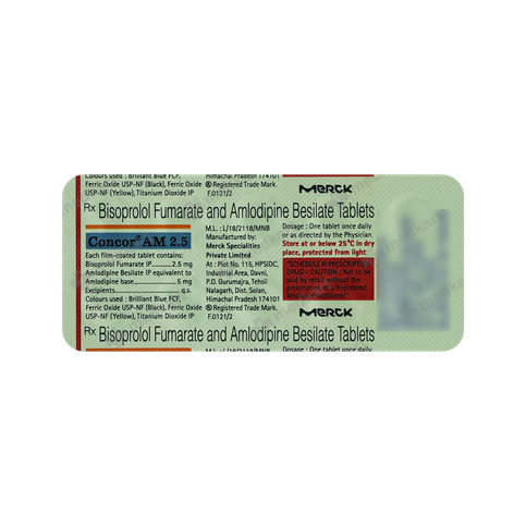 CONCOR AM 2.5MG TABLET 10'S