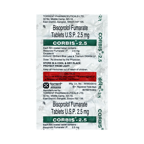 CORBIS 2.5MG TABLET 15'S