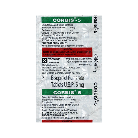CORBIS 5MG TABLET 15'S
