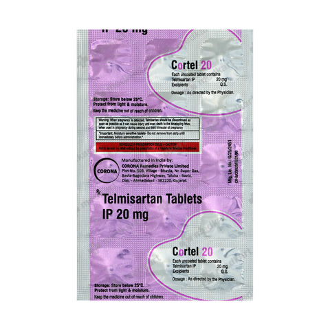 CORTEL 20MG TABLET 15'S