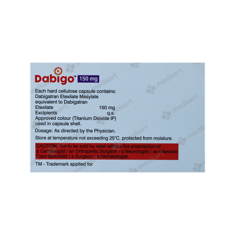DABIGO 150MG TABLET 10’S