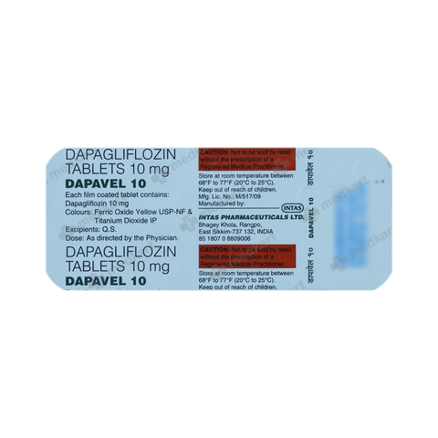 DAPAVEL 10MG TABLET 10'S