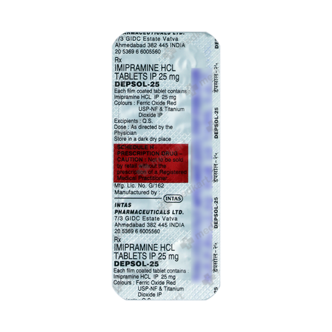 DEPSOL 25MG TABLET 10'S