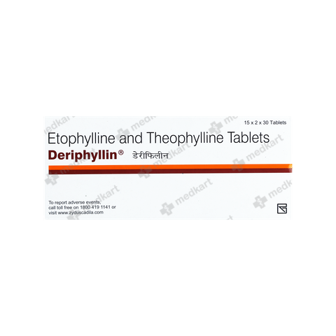 DERIPHYLLIN TABLET 30'S, Price, Composition & Generic Alternatives