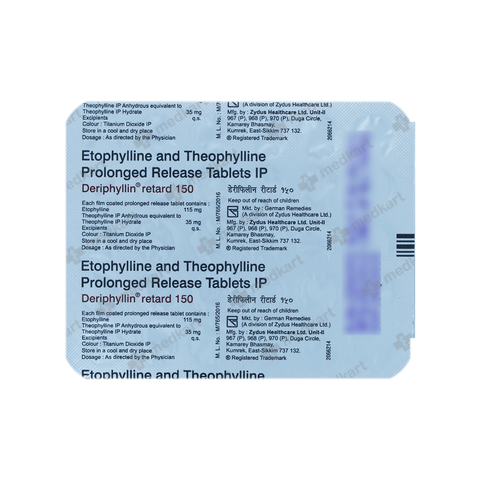 DERIPHYLLIN R 150MG TABLET 30'S