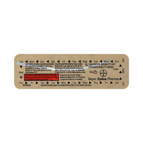 DIANE 35MCG TABLET 21'S