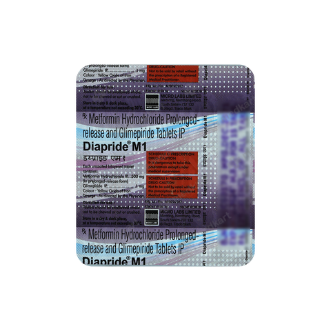 DIAPRIDE M 1MG TABLET 15'S