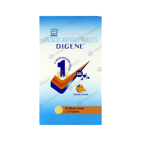 DIGENE (ORANGE) TABLET 15'S