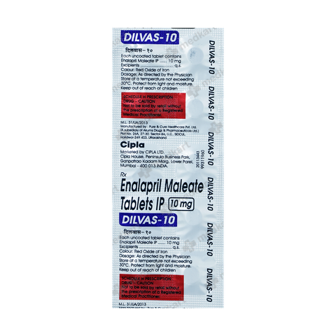DILVAS 10MG TABLET 10'S