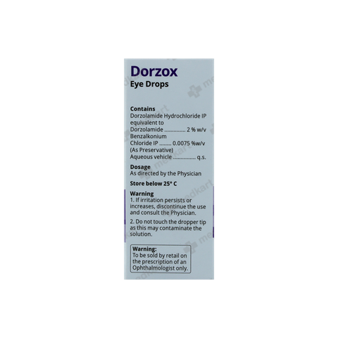 DORZOX EYE DROPS 5 ML