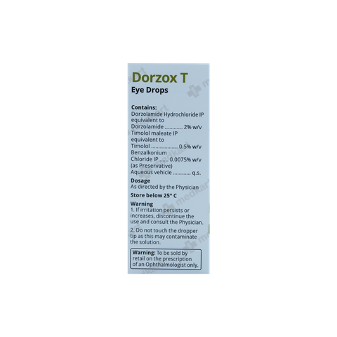 DORZOX T EYE DROPS 5 ML