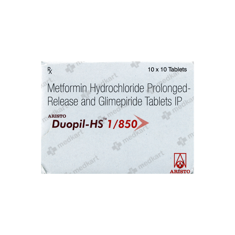 DUOPIL HS 1/850MG TABLET 10'S