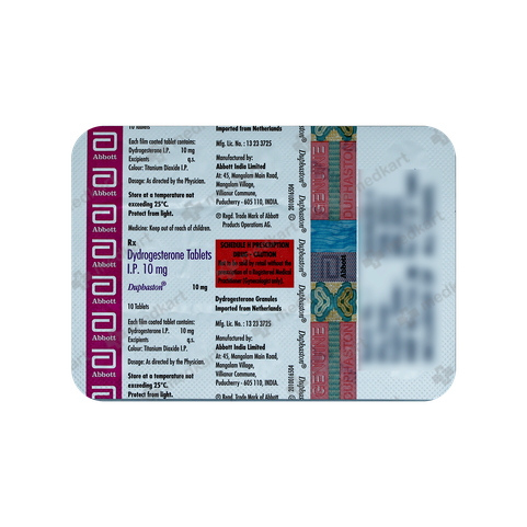 DUPHASTON 10MG TABLET 10'S