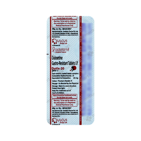 DUTIX 20MG TABLET 10'S