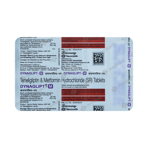 DYNAGLIPT M TABLET 10'S