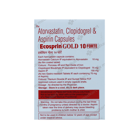 ECOSPRIN GOLD 10MG FORTE TAB 1X10
