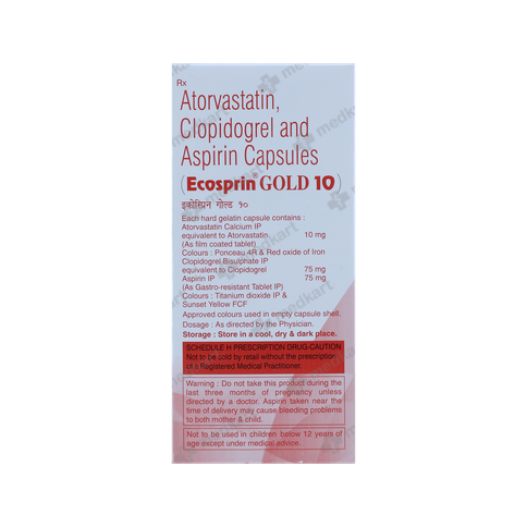 Buy ECOSPRIN GOLD 10MG Online at Medkart