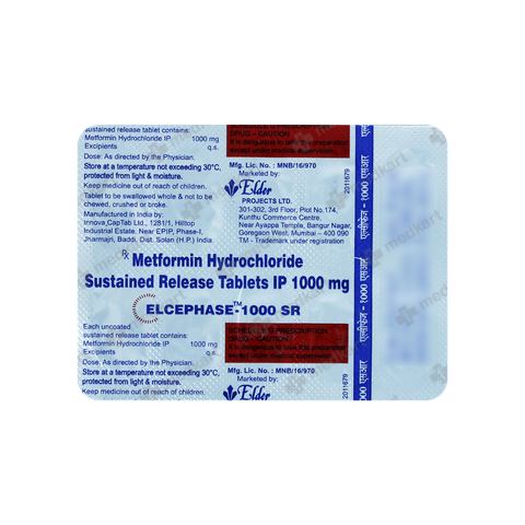 ELCEPHASE SR 1000MG TABLET 10'S