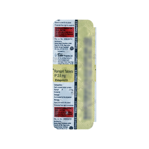 ELDAPRIL 2.5MG TABLET 10'S
