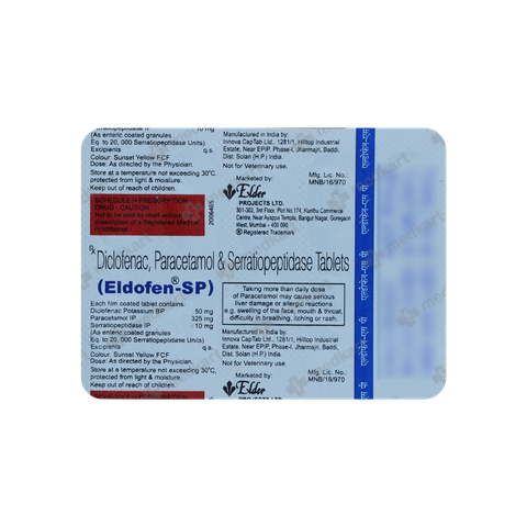 ELDOFEN SP TABLET 15'S