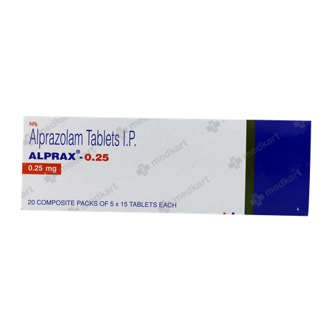 ALPRAX 0.25MG TABLET 15'S