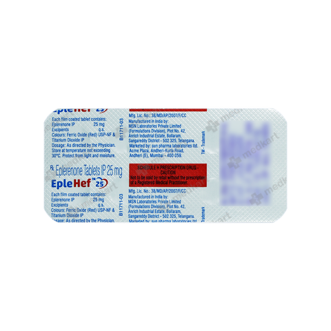 EPLEHEF 25MG TABLET 10'S