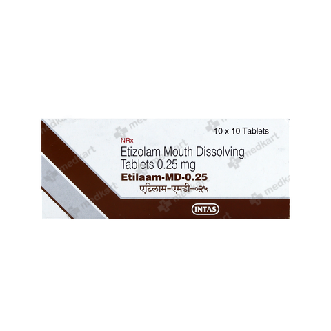 ETILAAM MD 0.25MG TABLET 10'S