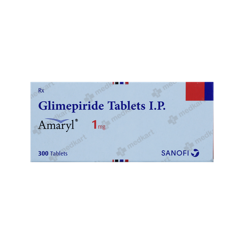 AMARYL 1MG TABLET 30'S, Price, Composition & Generic Alternatives - Medkart