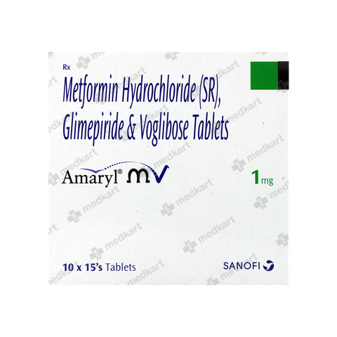 AMARYL MV 1MG TABLET 15'S