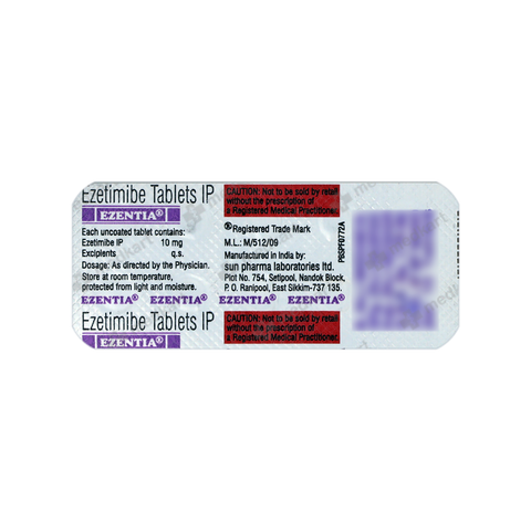 EZENTIA 10MG TABLET 10'S