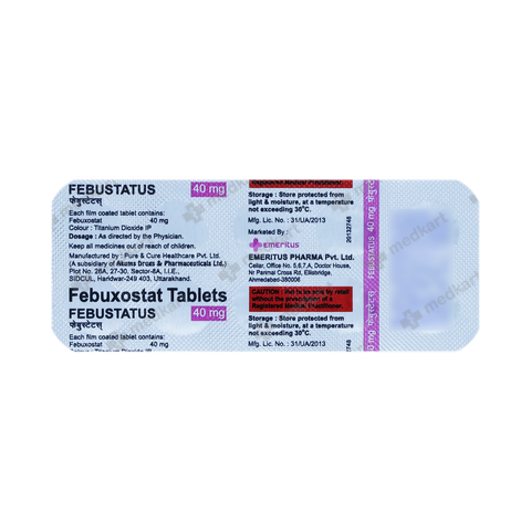 FEBUSTATUS 40MG TABLET 10'S