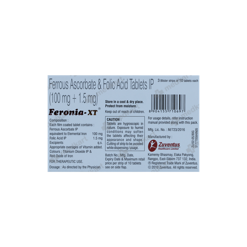 FERONIA XT TABLET 10'S