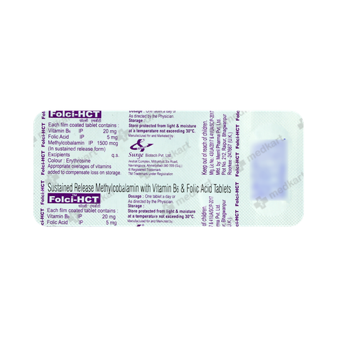 FOLCI HCT TABLET 10'S