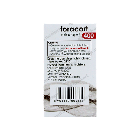 FORACORT 400MCG ROTACAP 30'S