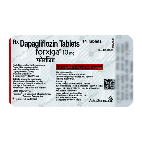 FORXIGA 10MG TABLET 14'S
