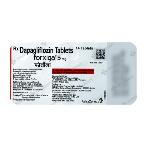 FORXIGA 5MG TABLET 14'S