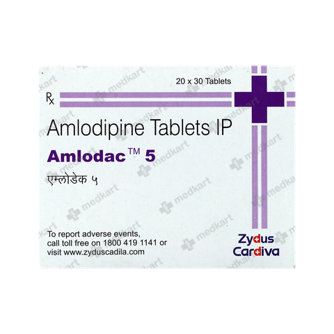 AMLODAC 5MG TABLET 30'S