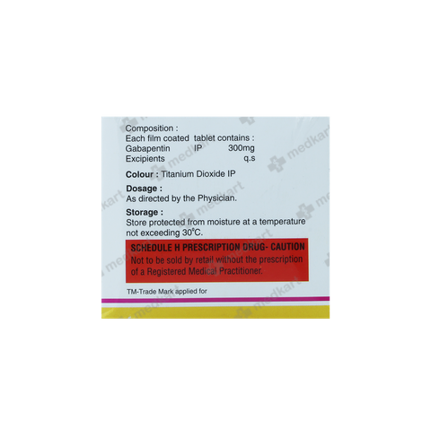 Buy Gabapil 300 Tablet 10s Online | Gabapentin 300mg for Nerve Pain | Medkart