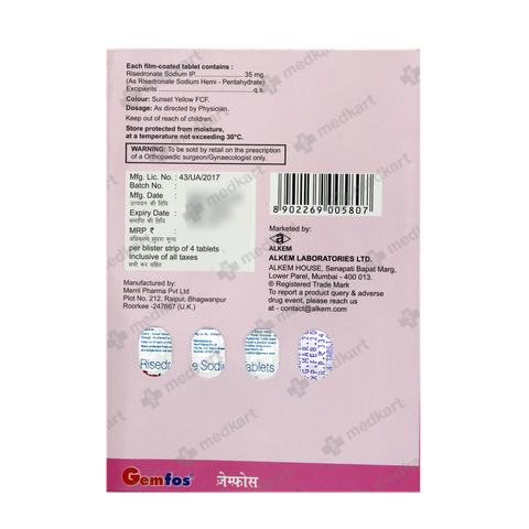 GEMFOS 35MG TABLET 4'S