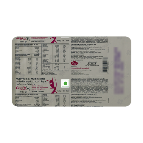 GEOFIT WOMEN TABLET 10'S