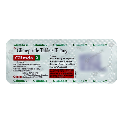 GLIMDA 2MG TABLET 10'S